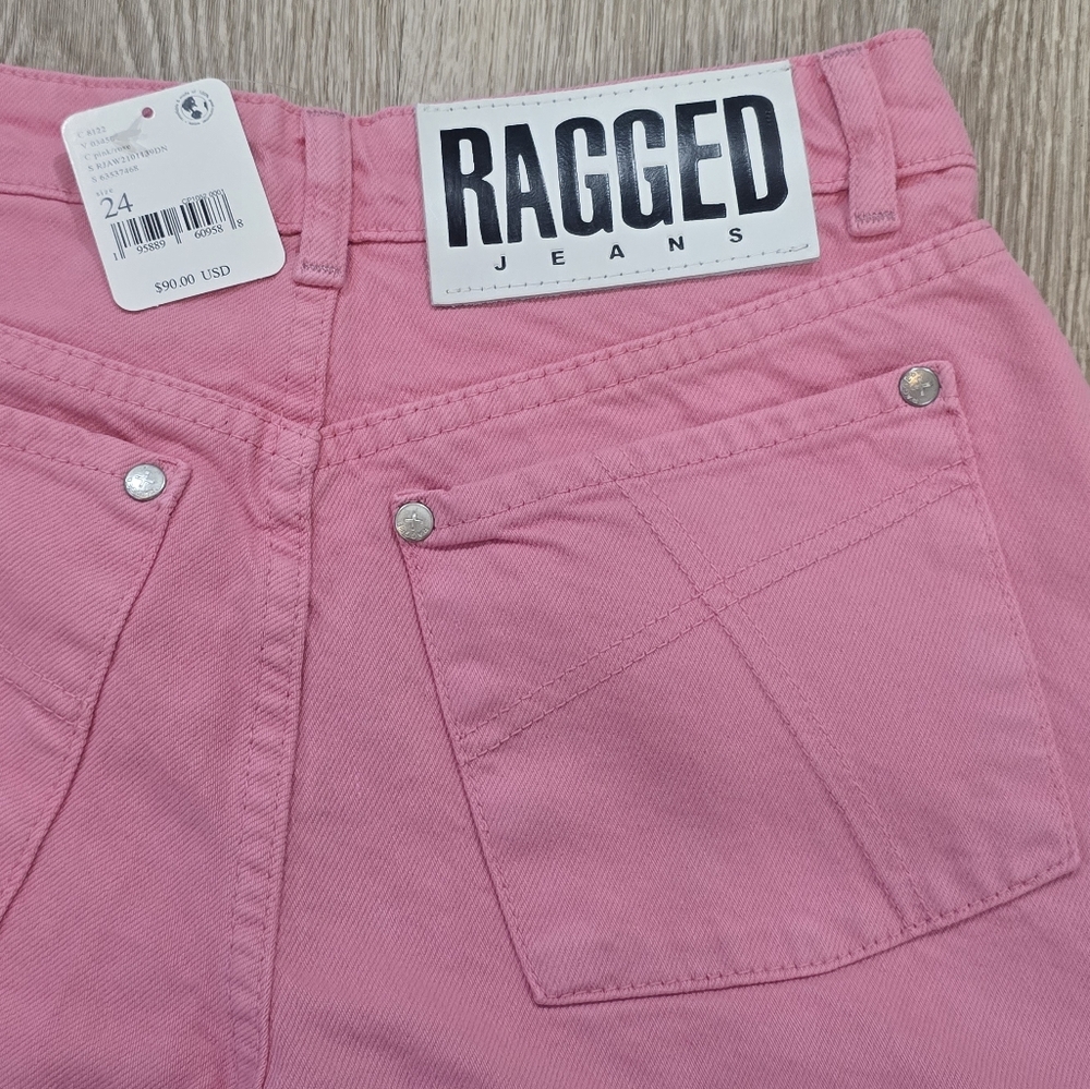 Ragged Priest Pink Wide-Leg Jeans